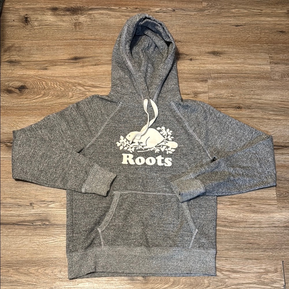 Roots Canada Women’s Heather Gray Kanga Hoodie Size S
